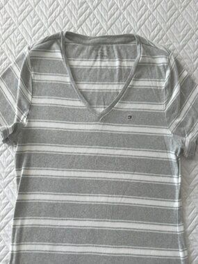 Tommy Hilfiger Striped V-Neck T-Shirt